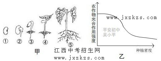 2012年江西赣州市中考生物试题与答案